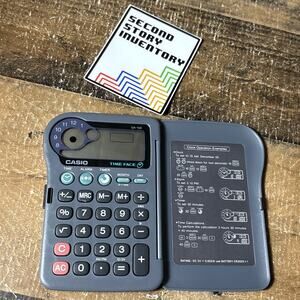 Casio Time Face QA-100 Calculator Timer & Alarm FOR PARTS OR REPAIR
